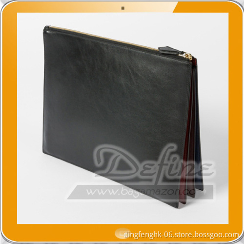 Document Pouch for Men Waterproof Document Bag with Zipper Closure